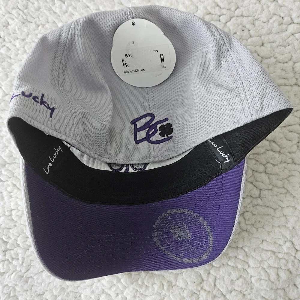BLACK CLOVER LIVE LUCKY WEBER STATE UNIVERSITY WSU WILDCATS CAP GRAY S/M NWT